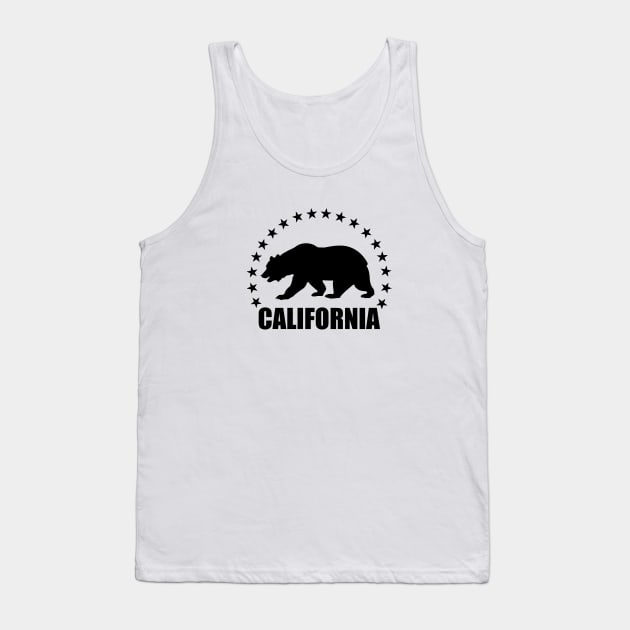 California Bear USA Tank Top by ChrisWilson